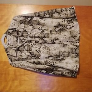 Snake skin print blouse